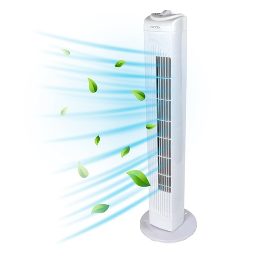 White tower fan oscillating - white,