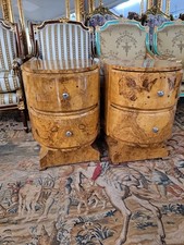 Pair Of Art Deco Walnut