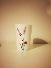 National Trust Wimpole Estate Meadow Grass Design Small Thin Porcelain Vase