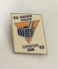 Ice Hockey - Sheffield Steelers Supporters Club Pin Badge 1994/1995 Season