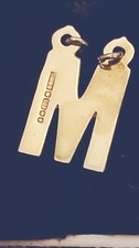 9ct Yellow Gold Letter M
