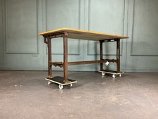 Industrial Table With Pine Top Breakfast Bar Kitchen Island