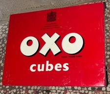 Vintage  Red Oxo Cubes Tin –