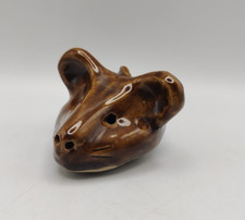Mouse Figurine Brown Glossy
