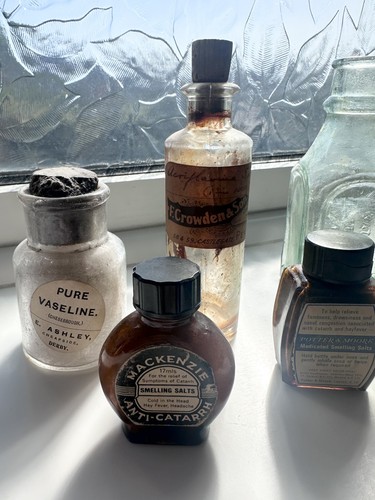 Old medicine bottles - 6,
