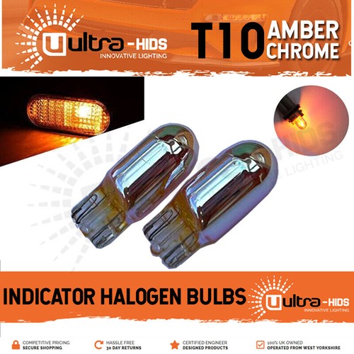 Amber chrome t10 501 w5w - amber,