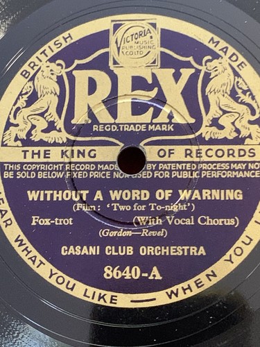 78rpm rex 8640 - rex, kunz