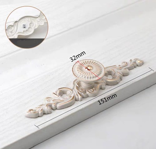 Flower dresser drawer pull - dresser,