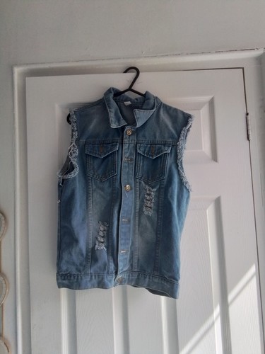 Sleeveless jeanjacket - sleeveless,