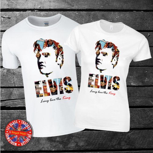 Elvis collage shirt - elvis, t-shirt
