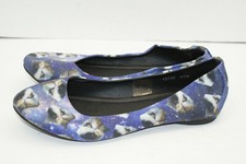 T.U.K. Kitty Cat Galaxy Women's Size 8 Purple Multicolor Comfort Ballet Flats 