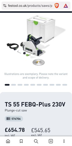 Festool febq plus - 55, 230v