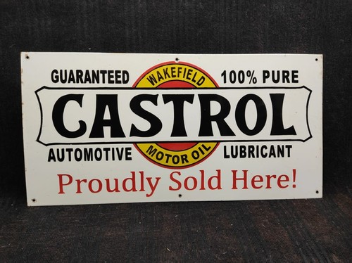 Porcelain castrol motor oil - castrol,