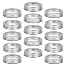  20 Pcs Wide Mouth Ball Mason Band Jar Lids Storage Caps Rings