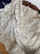 REAL GENUINE SHEEPSKIN THROW  BLANKET 84 X 68 INCHES
