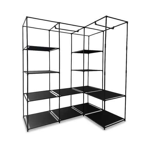 Relaxdays corner wardrobe