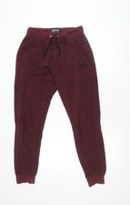 McKenzie Men's Red Jogger Trousers M