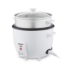 450W Rice Cooker & Steamer Keep Warm Function Automatic Steam Vegetables 1L