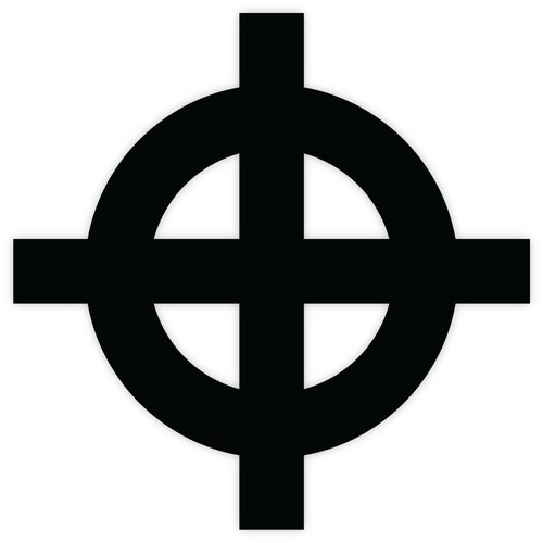 Celtic cross sticker - , 4"