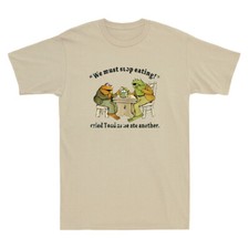 Frog and Toad We Must Stop Eating Cried Toad As He Ate Another Vintage T-Shirt