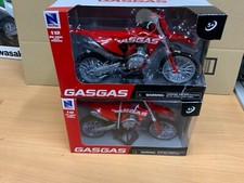 2 x NewRay Gas Gas MC 450 F 1:12 Die-Cast Motocross MX Toy Model Bike Red