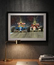 SENNA & MANSELL Spain 1991 A3