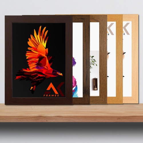 Black picture frames a3 - a1, a2
