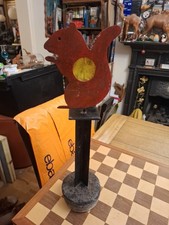 Vintage British Carnival Fairground Shooting Gallery Target Squirrel On Stand