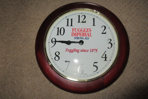 Pub wall clock advertising - wall,