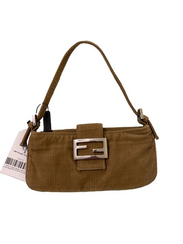 Fendi vintage logo corduroy - logo,