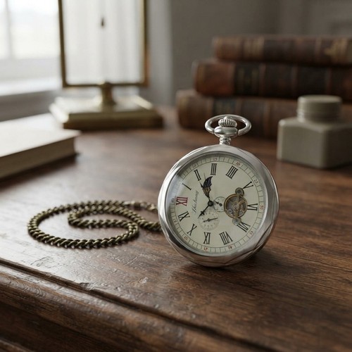 Men mechanical pocket watch - mechanical,