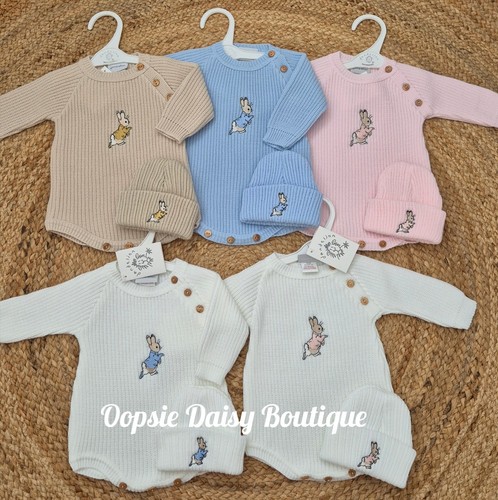 Peter rabbit knitted romper - peter, &