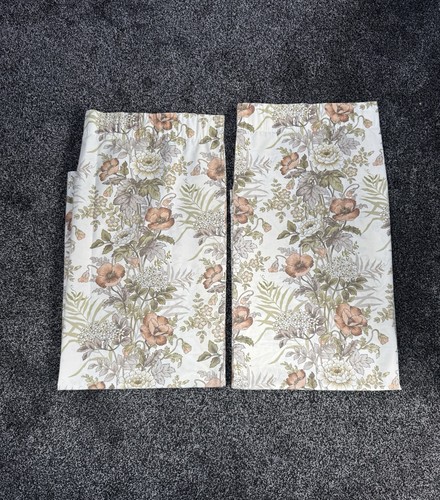Vintage floral curtains - vintage,