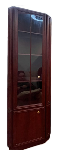 Corner mahogany colour - , display