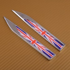 2pcs UK Flag Car Side Fender
