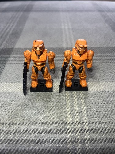Orange spartan minifigure - orange,
