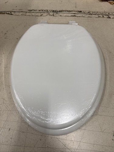 White elongated molded wood - elongated,