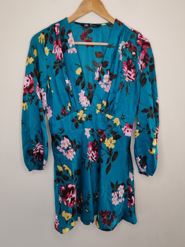 Reworked zara teal satin - teal,
