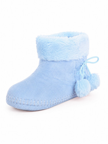 Girls plush slipper boots warm - plush,