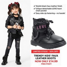 Girls Ankle Boots Lace Up