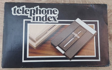 Vintage Telephone Index Flip Open Number Directory Unused Made In Hong Kong