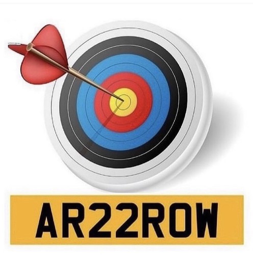 Cherished number plate arrow - cherished,