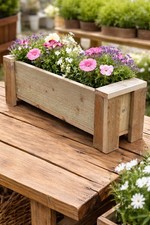 Handmade wooden garden planter - wooden,