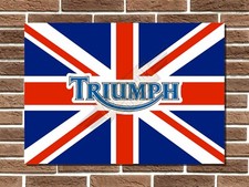 Triumph Union Jack Metal Sign