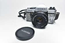 Yashica FX-D Quartz 35mm SLR Film Camera With Case & 50mm 1:2 Lens Fully Working