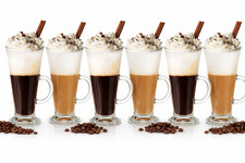 6 x Latte Coffee Glasses