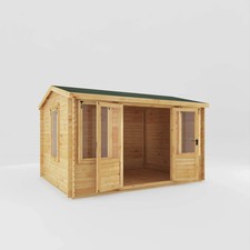 Premium log cabin 13x10ft - log,