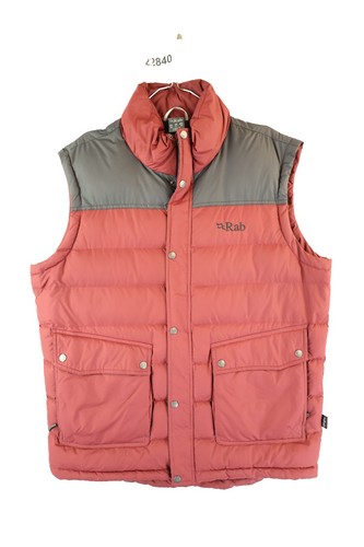 Rab red padded gilet size - size, l