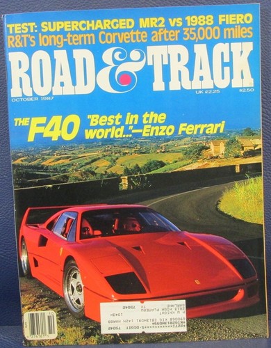 Road track magazine oct 1987 - &,