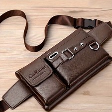 Mens Leather Crossbody Bag
